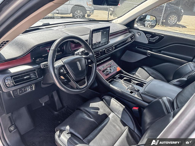 USED 2021 Lincoln Aviator Reserve - EBONY LEATHER Interior - $46,998 - Stock #E60485A - VIN 5LM5J7XC6MGL16097