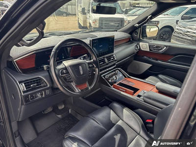 USED 2023 Lincoln Navigator L Reserve - BLACK ONYX, HEATED/VENTILATED PREMIUM LEATHER CAPTAIN'S CHAIRS Interior - $73,976 - Stock #EL525 - VIN 5LMJJ3LG8PEL05201