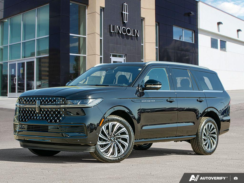 NEW 2025 Lincoln Navigator Black Label - Infinite Black Metallic Exterior / BLK ONYX W/BRANDY STITCH, AUTO HTD & VENTILATED OPULENCE LTHR CA Interior - $138,814 - Stock #E51212 - VIN 5LMJJ2TG0SEL15613 - Photo 1
