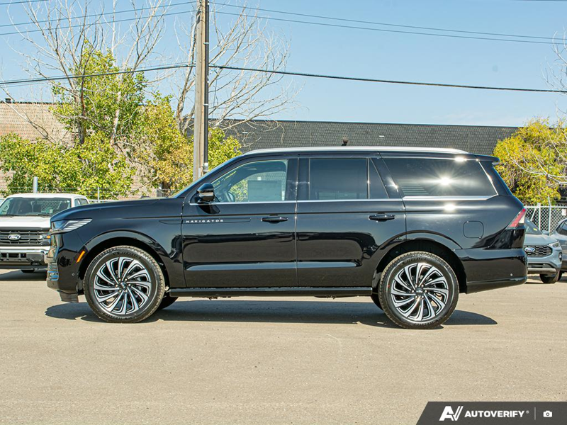 NEW 2025 Lincoln Navigator Black Label - Infinite Black Metallic Exterior / BLK ONYX W/BRANDY STITCH, AUTO HTD & VENTILATED OPULENCE LTHR CA Interior - $138,814 - Stock #E51212 - VIN 5LMJJ2TG0SEL15613 - Photo 3