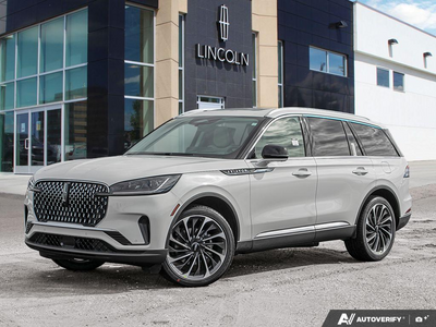 NEW 2026 Lincoln Aviator Reserve - Pristine White Metallic Tri-coat Exterior - $85,294 - Stock #E60373 - VIN 5LM5J7XC1TGL12506