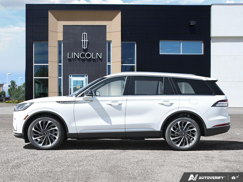NEW 2026 Lincoln Aviator Reserve - Pristine White Metallic Tri-coat Exterior / HOT CHOCOLATE PREM LTHR Interior - $89,469 - Stock #E60796 - VIN 5LM5J7XC6TGL18446 - Photo 3