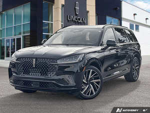 NEW 2027 Lincoln Aviator BLACK LABEL - Infinite Black Metallic Clearcoat Exterior - $113,099 - Stock #E70026 - VIN 5LM5J9XC2VGL00878