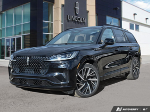 NEW 2027 Lincoln Aviator BLACK LABEL - Infinite Black Metallic Clearcoat Exterior - $106,724 - Stock #E70043 - VIN 5LM5J9XC4VGL00946