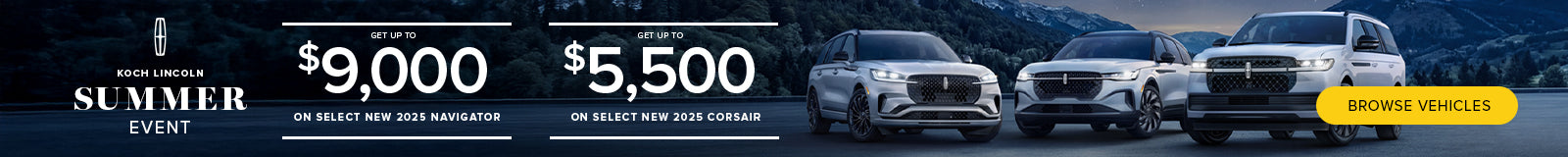 Koch Lincoln promotional banner