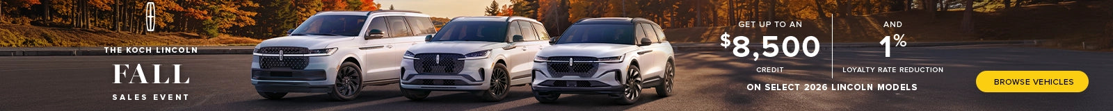 Koch Lincoln promotional banner