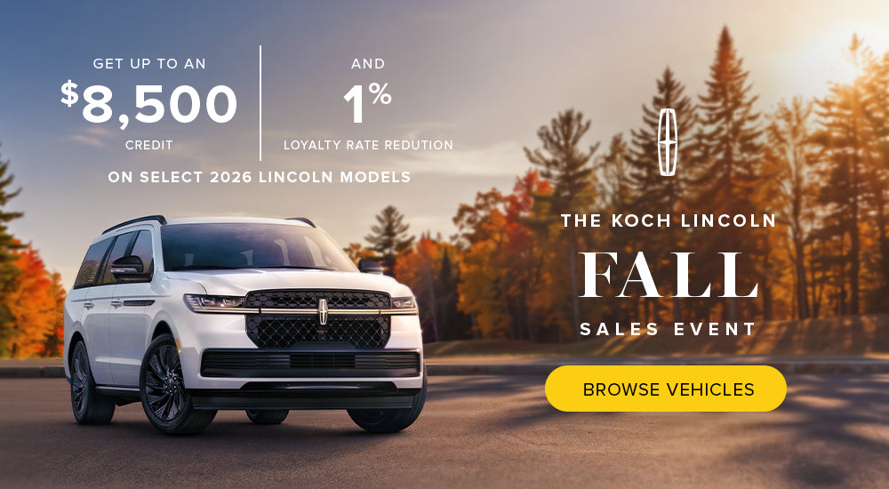 Koch Lincoln promotional banner mobile
